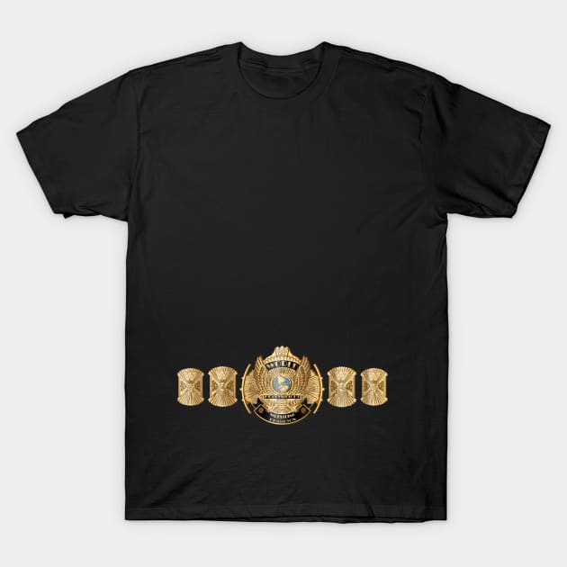 winged eagle world heavyweight championship belt T-Shirt by jasonwulf